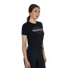 T-shirt Equestro femme Elegant en coton - Noir
