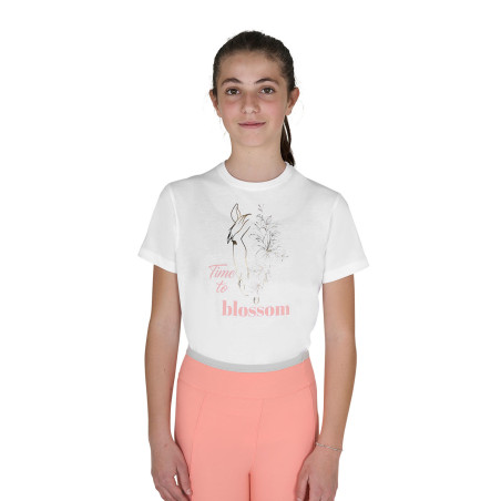T-shirt Equestro fille Time to Blossom en coton