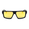 Lunettes de soleil de sport Aquestro polarisées modèle Sunniva - Noir mat / gold revo