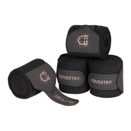 Bandes en polaire Equestro avec logo en strass