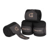Bandes en polaire Equestro avec logo en strass - Noir