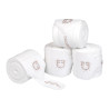 Bandes en polaire Equestro avec logo en strass - Blanc