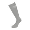 Chaussette technique Equestro unisexe Basic light - Gris givré / blanc