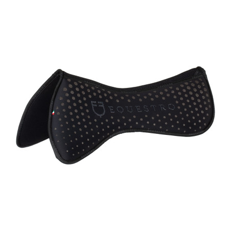Amortisseur en mousse à mémoire Equestro de forme avec grip pailleté et logo en silicone