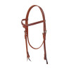 Bridon western Pool's avec finition serpent - Cognac