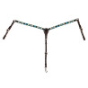 Collier de chasse western Pool's huilé avec perles Navajo SKY - Marron foncé