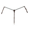 Collier de chasse en cuir Western Pool's avec perles en strass - Marron foncé