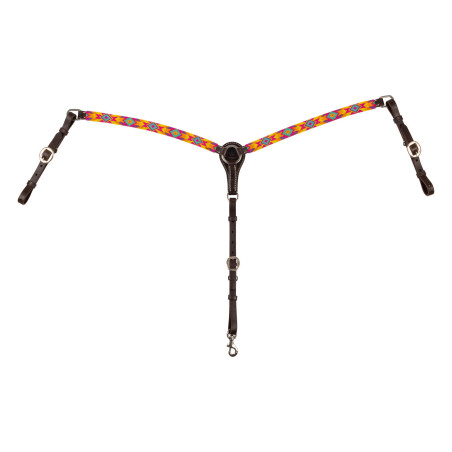 Collier de chasse Western Pool's avec perles multicolores