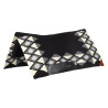 Tapis western Burioni show en laine avec rembourrage en Dry F - Noir / gris / blanc