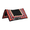Tapis western Burioni show en laine avec rembourrage en Dry F - Noir / rouge / sable