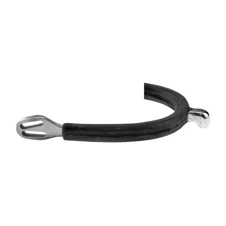 Éperons inox Pro-Light homme goutte recouverts de caoutchouc