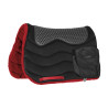 Tapis de selle de randonnée Burioni avec poches TT/polaire HD + coussinet Piuma - Rouge