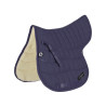 Tapis de selle Burioni rectangulaire LAINE/COTON - Marine