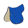 Tapis de selle Burioni rectangulaire LAINE/COTON - Bleu royal