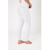 Pantalon d'équitation fond intégral Meghan B Vertigo taille haute femme - Blanc