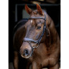 Bridon muserolle fendue Arika LeMieux - Marron / argent