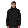 Veste homme Equestro imperméable et coupe-vent en nylon - Noir