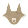 Bonnet Equestro matelassé Wave en tissu technique - Oxford tan / blanc antique