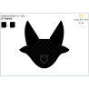 Bonnet Equestro imprimé monogramme - Noir / noir