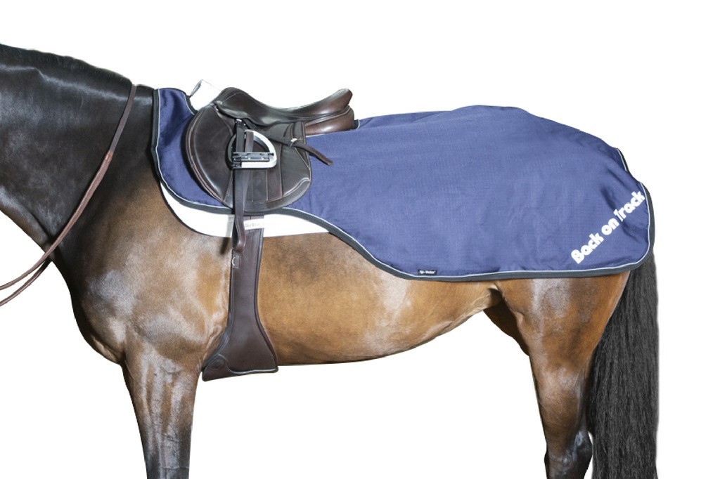 Couvre-reins imperméable Back on Track® Sammy Bleu Couvre-reins imperméable Back on Track® Sammy Bleu