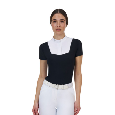 Polo de concours femme Equestro Ridertechnology manches courtes