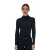 Sous-couche femme Equestro Ridertechnology à manches longues - Noir