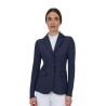 Veste de concours femme Equestro Ridertechnology coutures thermosoudées - Marine blazer