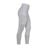 Legging Equestro femme full grip avec inserts perforés - Brume du port