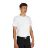 T-shirt d’entraînement Equestro homme en tissu technique micro-perforé - Blanc