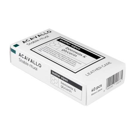 Lingettes pour cuir à la cire d’abeille Acavallo
