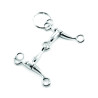 Porte-clés mors western Umbria Equitazione inox - Argent