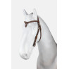 Bridon western Horze Futurity type licol noué avec conchos - Tabac