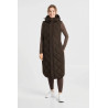 Doudoune longue B Vertigo Gem Waxy femme - Café turc