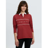 Polo de rugby LeMieux Rochelle femme - Russet