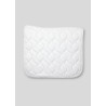 Tapis de dressage marron nougat avec cristaux Montar - Blanc