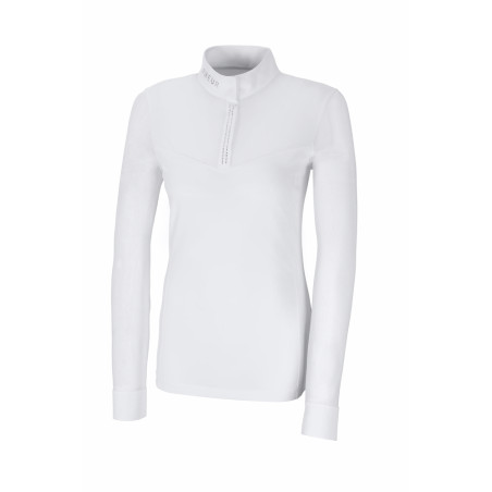 Polo de concours à manches longues en mesh Pikeur femme