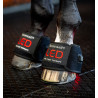 Mini bandages de thérapie par lumière rouge LED Horseware Lot de 4 - Noir / noir