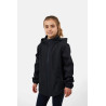 Veste imperméable Horze Fiora capuche escamotable Young Rider - Marine foncé