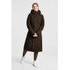 Doudoune longue femme Gem Waxy B Vertigo - Café turc