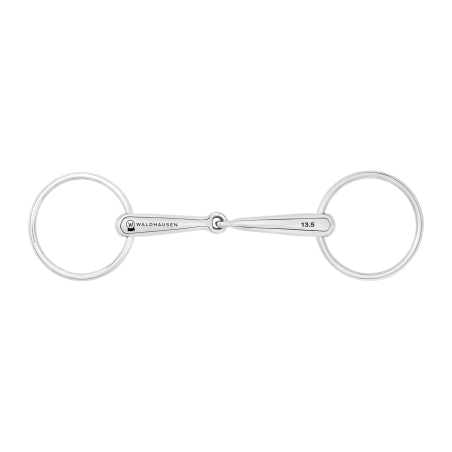 Mors de filet creux pour poney brisure simple Waldhausen