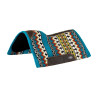 Tapis en laine avec dessous en feutre Pool's - Bleu / vert / rouge