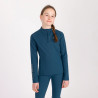 Sous-couche hiver manches longues jeune cavalier Aubrion Equestrian - Bleu éstate