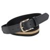 Ceinture AH26 Covalliero - Noir / beige