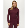 Baselayer Cady femme 1/4 Zip Rhinestone Tommy Hilfiger Equestrian - Deep burgundy