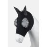 Masque anti-mouches Horze Elastic avec zip - Noir