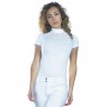 Polo Cassia Femme Manches Courtes Flags & Cup - Blanc