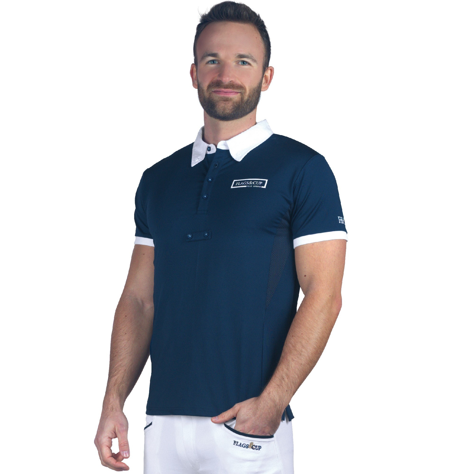 Polo Enfant Cartago manches courtes Flags & Cup Blanc Polo Enfant Cartago manches courtes Flags & Cup Blanc