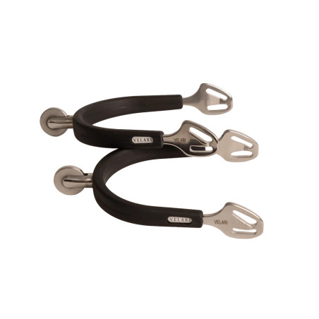 Eperons à grande molette inox avec caoutchouc Velari