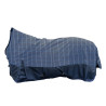 Couverture highneck HKM Norwich 600D doublure lisse - Bleu / carreaux