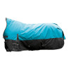 Couverture highneck HKM Norwich 600D doublée polaire - Pétrol / noir